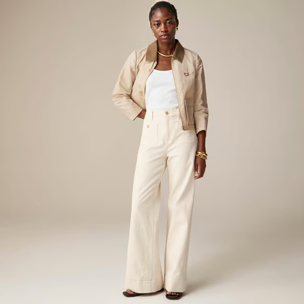Tummy Control Sailor Wide Leg Trouser ~ Flatten your belly and fake longer legs in seconds.
