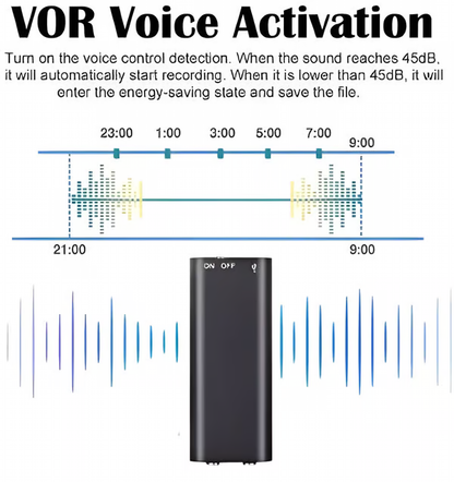 Discreet Voice Recorder ~ Capture clear audio anytime, anywhere.