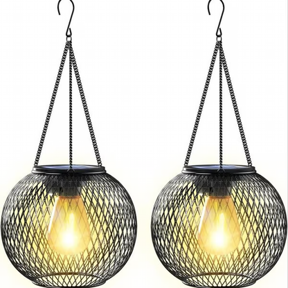 Outdoor Solar Hanging Light ~ Light up patios, gardens & balconies naturally