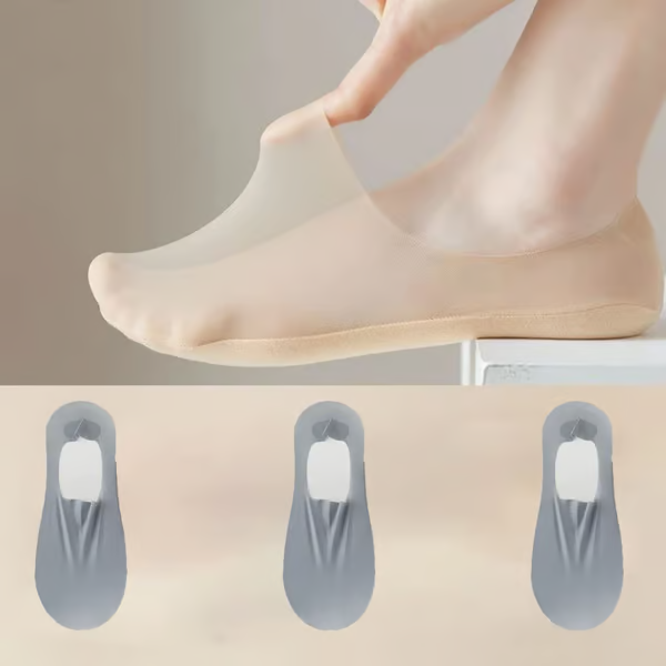 Invisible Breathable Socks ~ Stay-cool comfort that never slips.