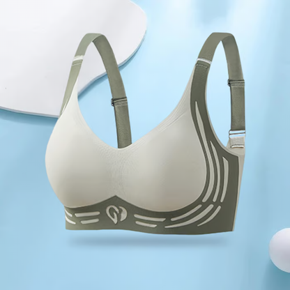 Super Gather Bra ~ Wire-free lift and shaping for all-day comfort.