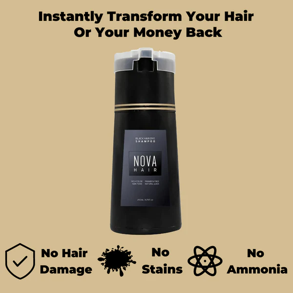 Hair Instant Dye Shampoo ~ Look 10 years younger in 10 minutes
