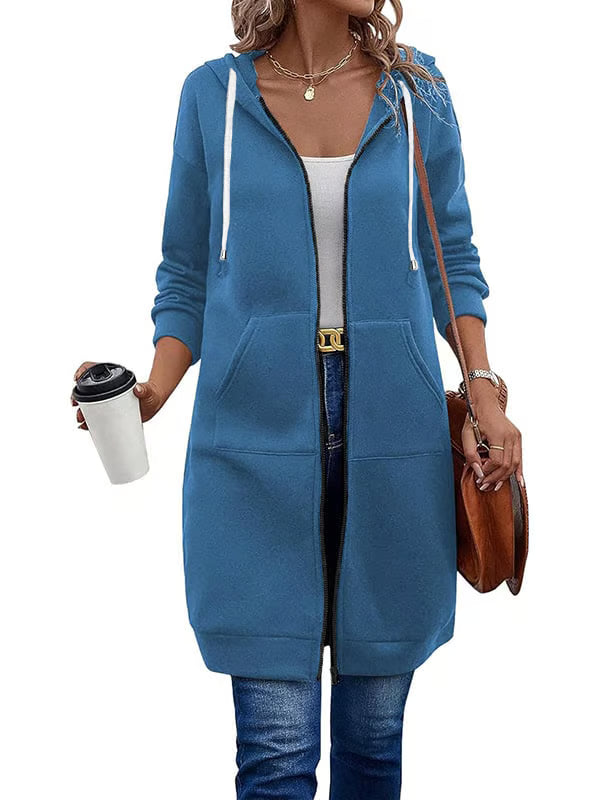 Casual Zip Up Hoodies ~ The soft, knee-length layer made for everyday wear.