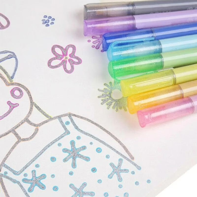 Dual-line Highlighter Set ~ Metallic outlines for stunning designs in seconds