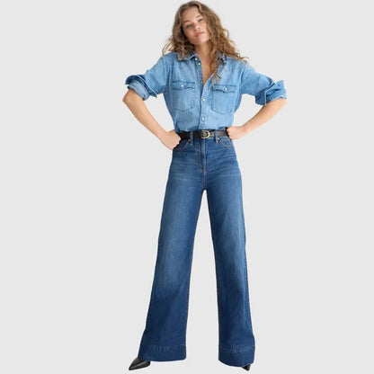 Tummy Control Denim Trousers ~ Smooth your waist, lengthen your legs, feel amazing all day